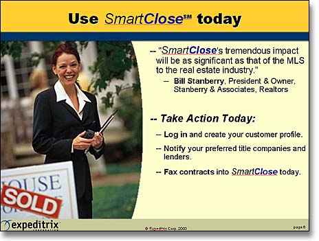 SmartClose sales presentation