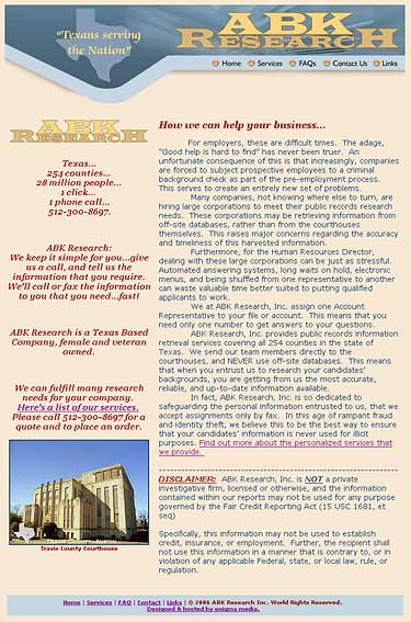ABK Research Website Design